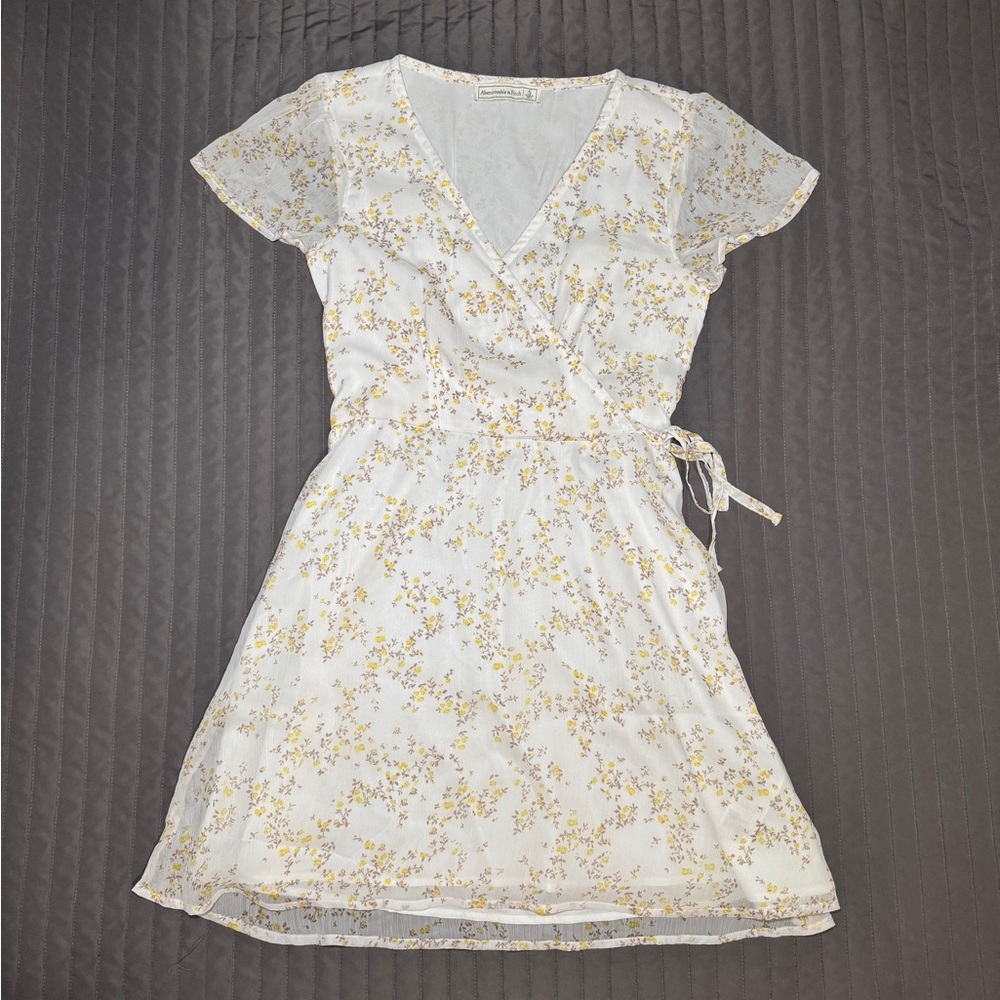 abercrombie & fitch floral chiffon dress